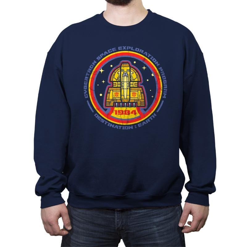 Space Exploration Program - Crew Neck Sweatshirt Crew Neck Sweatshirt RIPT Apparel Small / Navy