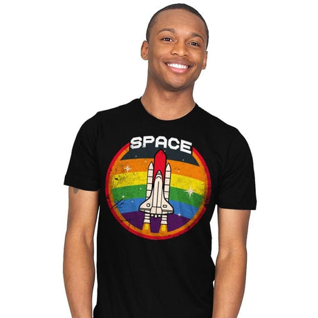 Space Explorer - Mens T-Shirts RIPT Apparel Small / Black