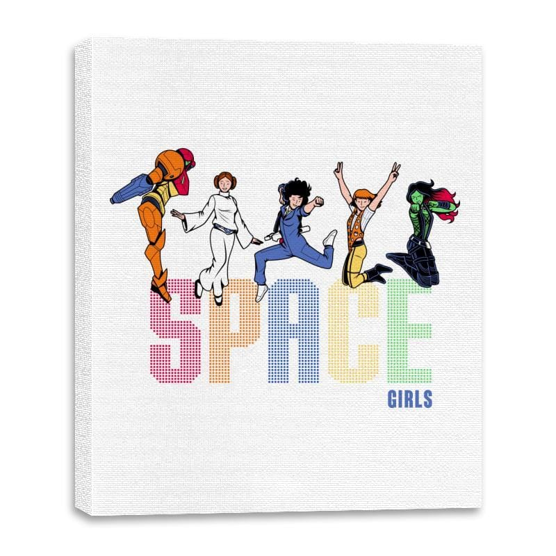 Space Girls - Canvas Wraps Canvas Wraps RIPT Apparel 16x20 / White