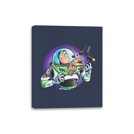 Space Guardian - Canvas Wraps Canvas Wraps RIPT Apparel 8x10 / Navy