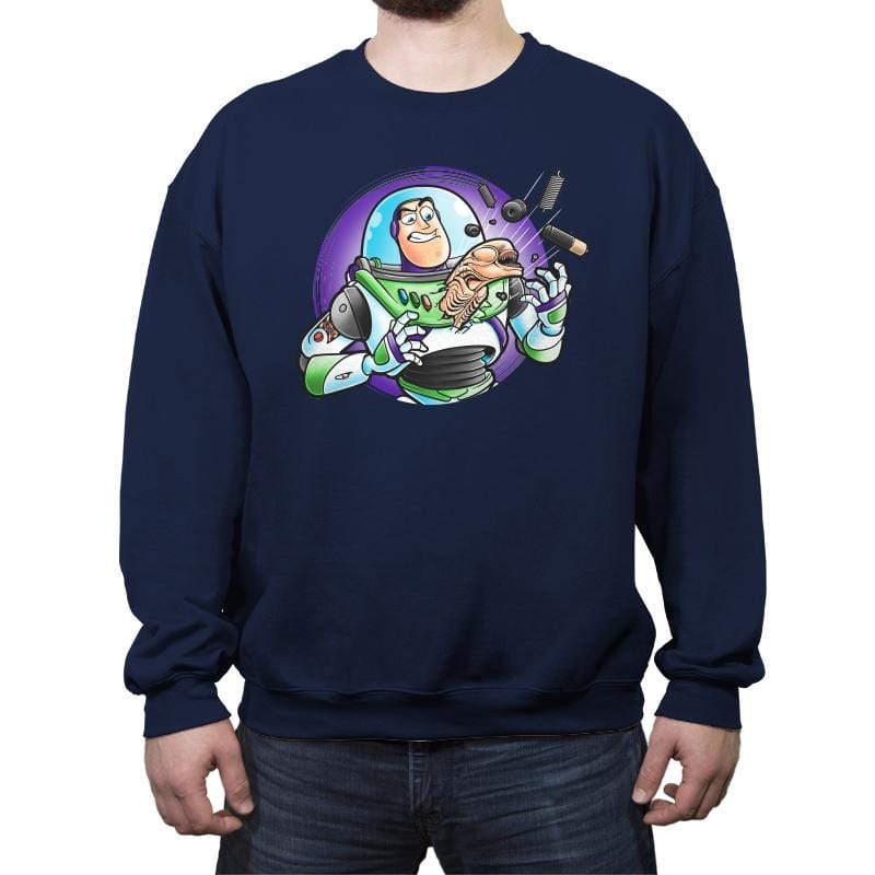 Space Guardian - Crew Neck Sweatshirt Crew Neck Sweatshirt RIPT Apparel Small / Navy