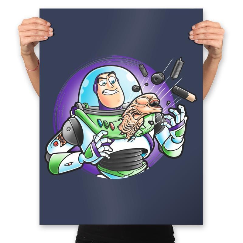 Space Guardian - Prints Posters RIPT Apparel 18x24 / Navy