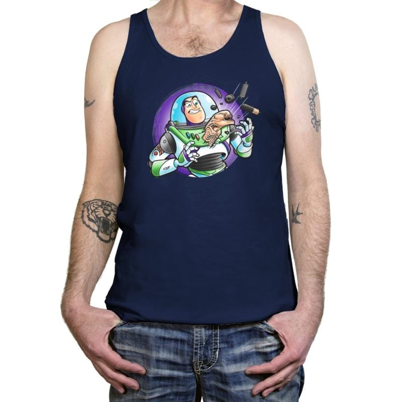 Space Guardian - Tanktop Tanktop RIPT Apparel X-Small / Navy