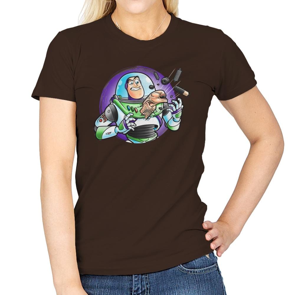 Space Guardian - Womens T-Shirts RIPT Apparel Small / Dark Chocolate