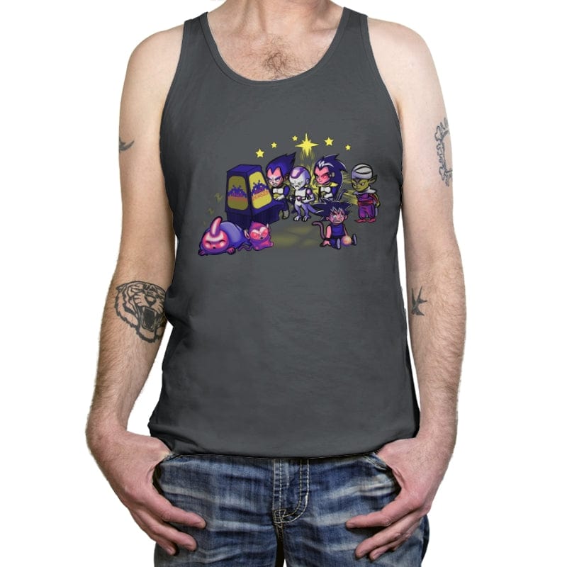 Space Invasion - Tanktop Tanktop RIPT Apparel X-Small / Asphalt