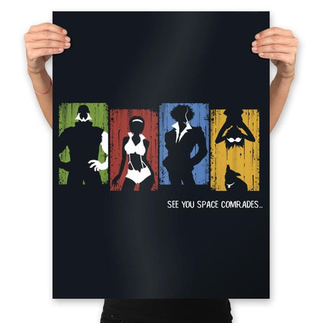 Space Odyssey - Prints Posters RIPT Apparel 18x24 / Black