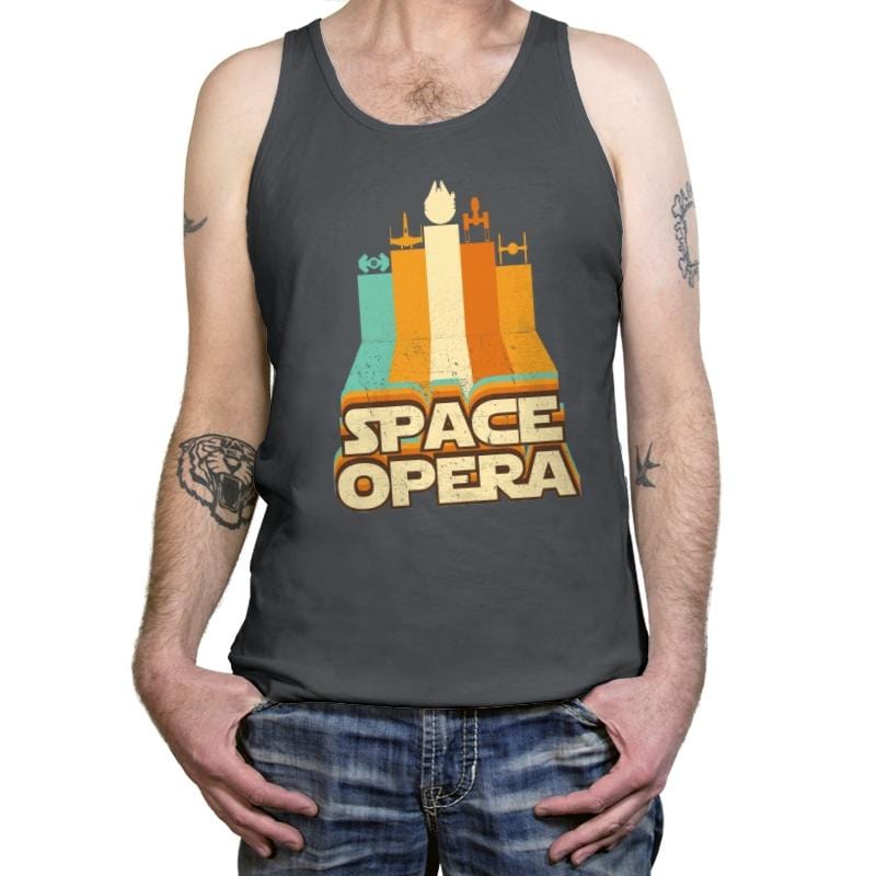 Space Opera - Tanktop Tanktop RIPT Apparel X-Small / Asphalt