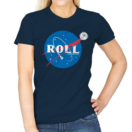 Space Roll - Womens T-Shirts RIPT Apparel Small / Navy