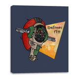 Spaceman Fett - Canvas Wraps Canvas Wraps RIPT Apparel 16x20 / Navy