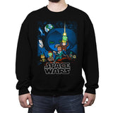 Spacey Wars - Crew Neck Sweatshirt Crew Neck Sweatshirt RIPT Apparel