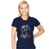 Spank Supes - Womens T-Shirts RIPT Apparel Small / Navy