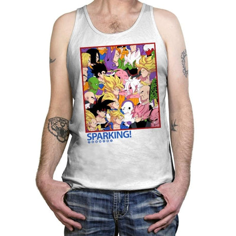 Sparking! - Best Seller - Tanktop Tanktop RIPT Apparel X-Small / White