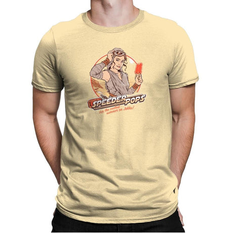 Speeder Pops Exclusive - Mens Premium T-Shirts RIPT Apparel Small / Banana Cream