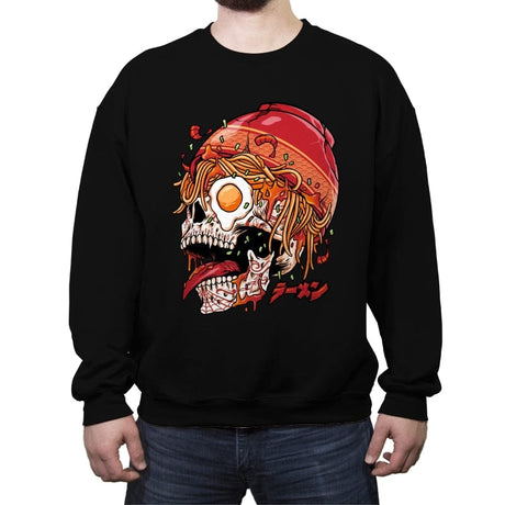 Spicy Ramen - Crew Neck Sweatshirt Crew Neck Sweatshirt RIPT Apparel Small / Black