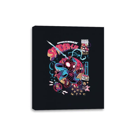 Spider-cat - Canvas Wraps Canvas Wraps RIPT Apparel 8x10 / Black