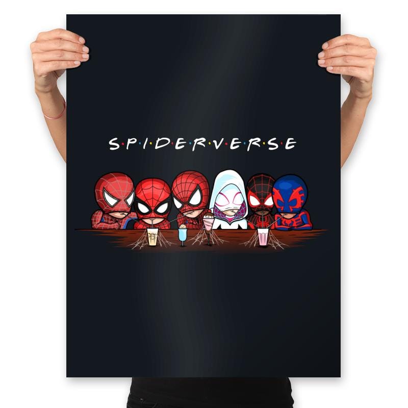 Spider Friends - Prints Posters RIPT Apparel 18x24 / Black