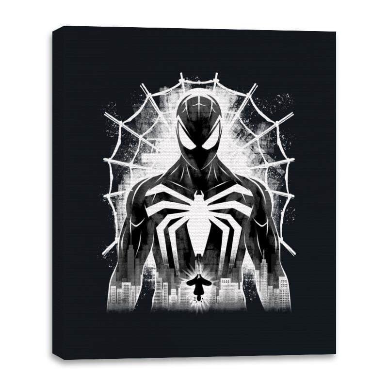 Spider Noir - Canvas Wraps Canvas Wraps RIPT Apparel 16x20 / Black