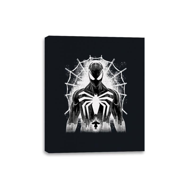 Spider Noir - Canvas Wraps Canvas Wraps RIPT Apparel 8x10 / Black