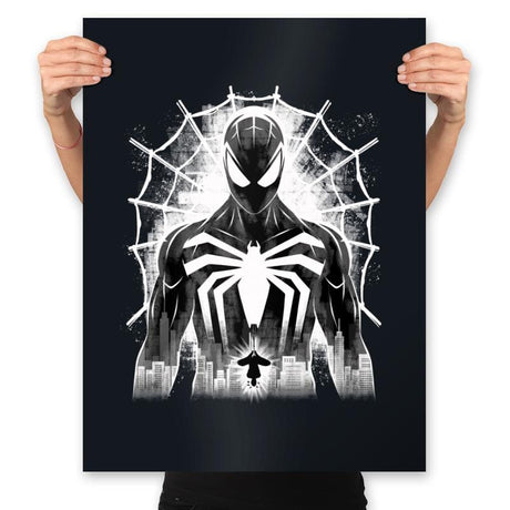 Spider Noir - Prints Posters RIPT Apparel 18x24 / Black