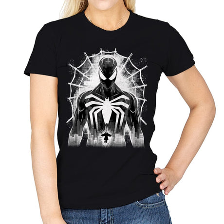 Spider Noir - Womens T-Shirts RIPT Apparel Small / Black