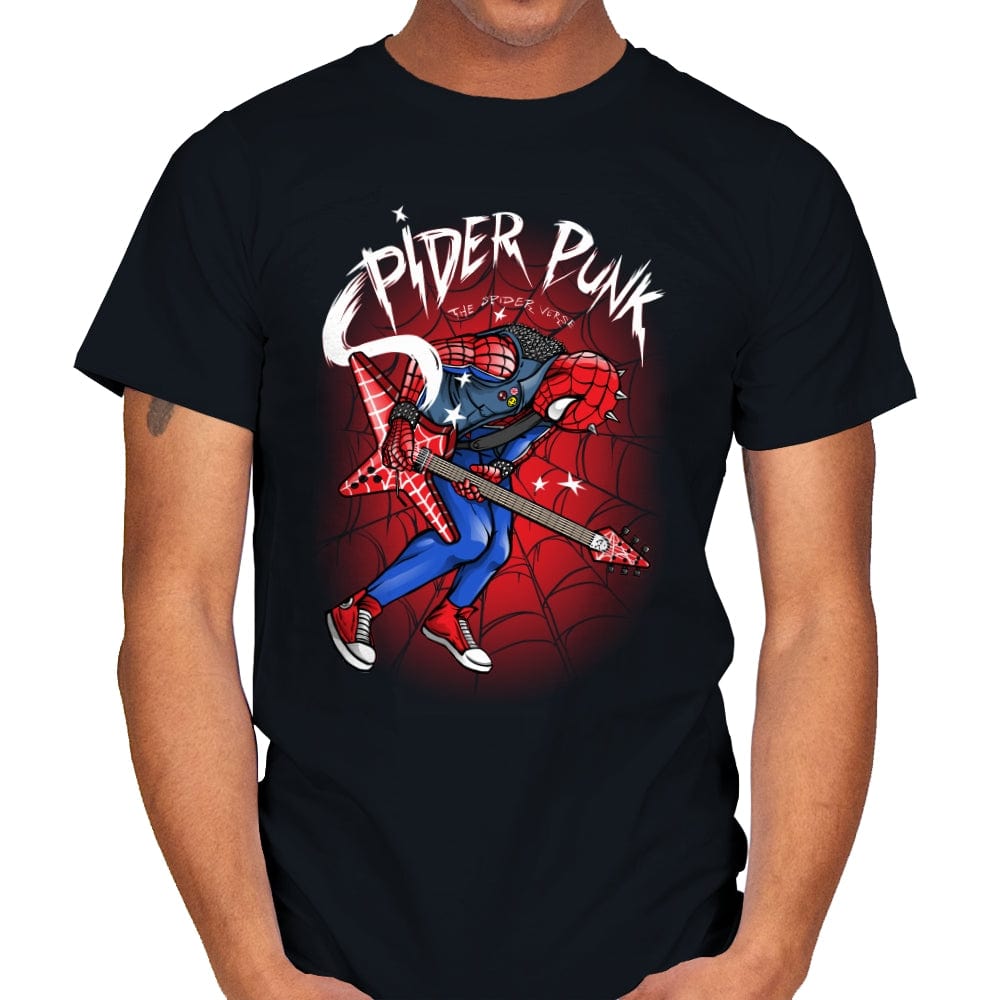 Spider Punk - Mens T-Shirts RIPT Apparel Small / Black