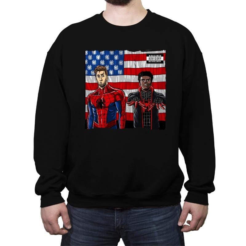 Spider-Verse - Crew Neck Sweatshirt Crew Neck Sweatshirt RIPT Apparel Small / Black