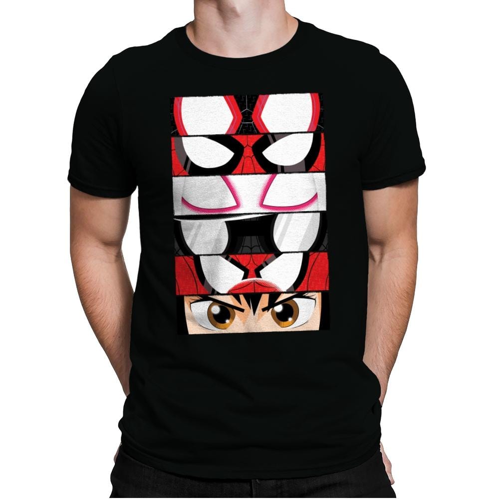 Spider-Verse Eyes - Mens Premium T-Shirts RIPT Apparel Small / Black