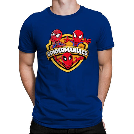 Spidermaniacs - Mens Premium T-Shirts RIPT Apparel Small / Royal