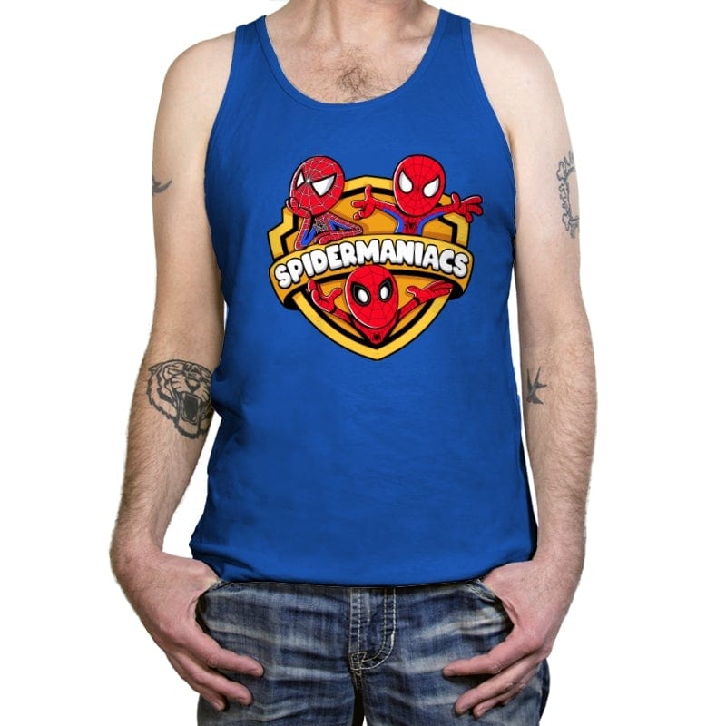 Spidermaniacs - Tanktop Tanktop RIPT Apparel X-Small / True Royal