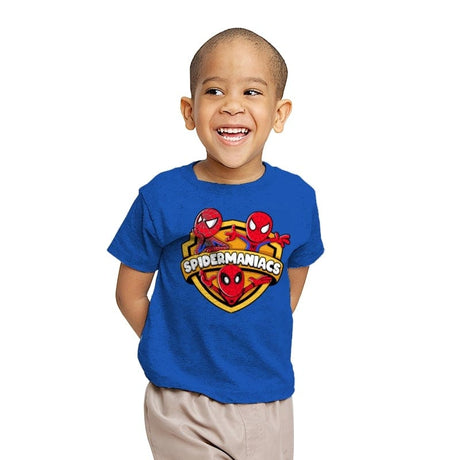 Spidermaniacs - Youth T-Shirts RIPT Apparel X-small / Royal