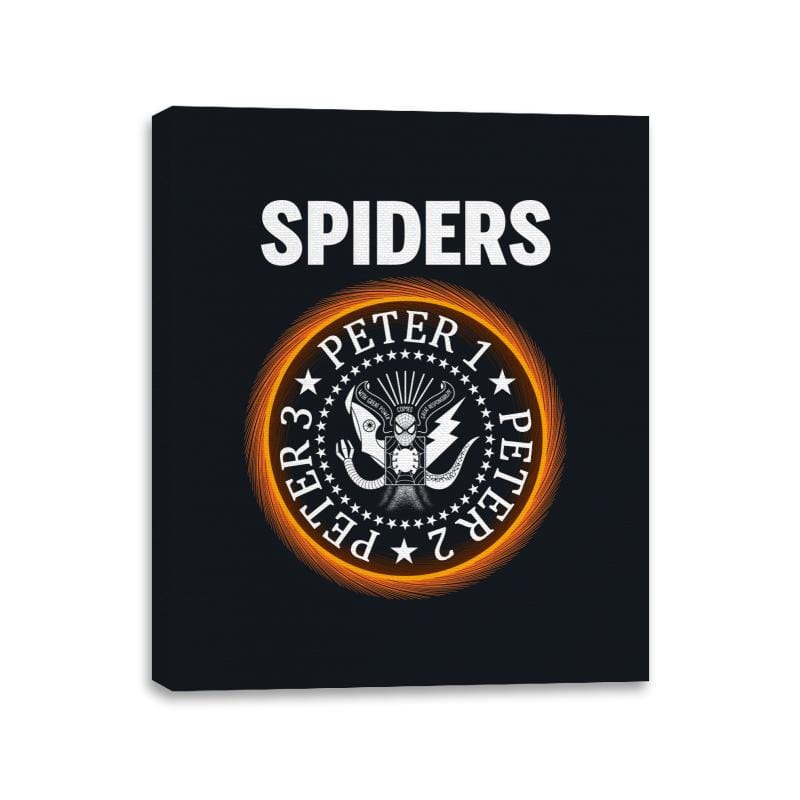 Spiders - Canvas Wraps Canvas Wraps RIPT Apparel 11x14 / Black