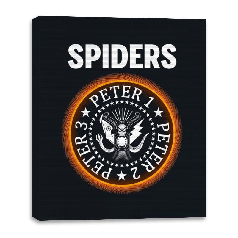 Spiders - Canvas Wraps Canvas Wraps RIPT Apparel 16x20 / Black