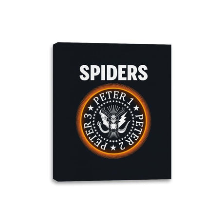 Spiders - Canvas Wraps Canvas Wraps RIPT Apparel 8x10 / Black