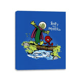 Spidey and Mysterio - Canvas Wraps Canvas Wraps RIPT Apparel 11x14 / Royal