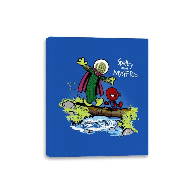 Spidey and Mysterio - Canvas Wraps Canvas Wraps RIPT Apparel 8x10 / Royal