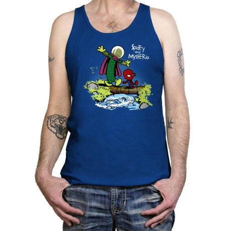 Spidey and Mysterio - Tanktop Tanktop RIPT Apparel