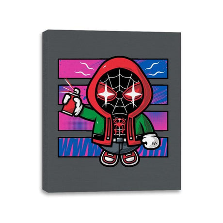 Spidey Kawaii - Canvas Wraps Canvas Wraps RIPT Apparel 11x14 / Charcoal