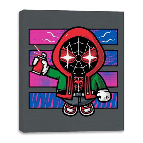 Spidey Kawaii - Canvas Wraps Canvas Wraps RIPT Apparel 16x20 / Charcoal