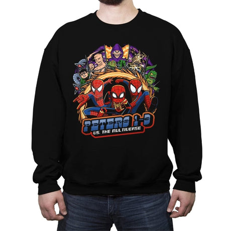 Spidey Pilgrim - Crew Neck Sweatshirt Crew Neck Sweatshirt RIPT Apparel Small / Black