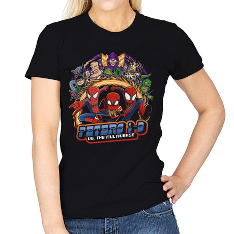 Spidey Pilgrim - Womens T-Shirts RIPT Apparel Small / Black