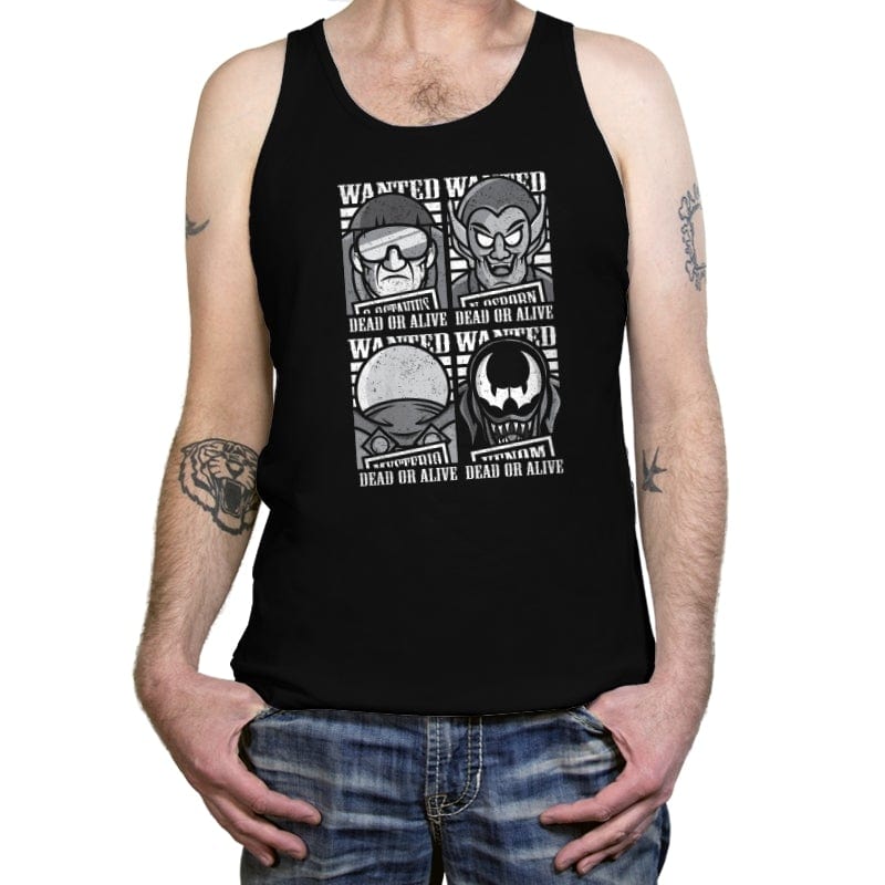 Spidey's Most Wanted - Tanktop Tanktop RIPT Apparel X-Small / Black