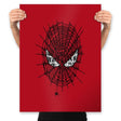 Spidey Web - Prints Posters RIPT Apparel 18x24 / Red