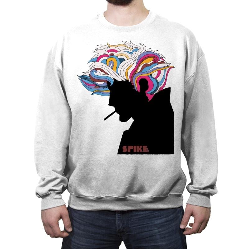 Spike Poster - Crew Neck Sweatshirt Crew Neck Sweatshirt RIPT Apparel Small / White