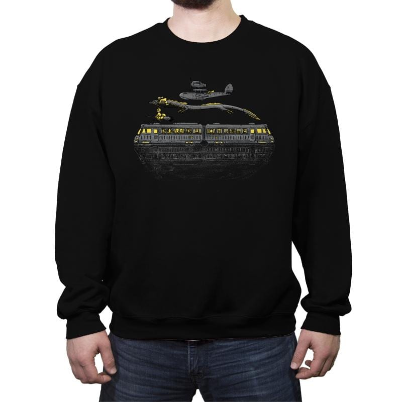 Spirited Adventures - Crew Neck Sweatshirt Crew Neck Sweatshirt RIPT Apparel Small / Black