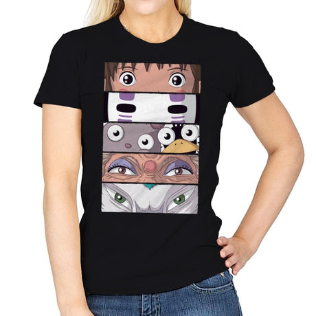 Spirited Eyes - Womens T-Shirts RIPT Apparel Small / Black