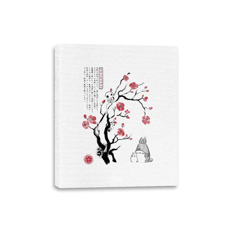 Spirits Sumi-e - Canvas Wraps Canvas Wraps RIPT Apparel 8x10 / White