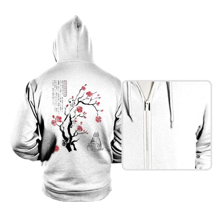 Spirits Sumi-e - Hoodies Hoodies RIPT Apparel Small / White