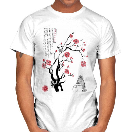 Spirits Sumi-e - Mens T-Shirts RIPT Apparel Small / White