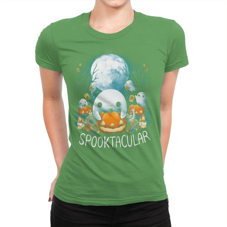 Spooktacular - Womens Premium T-Shirts RIPT Apparel Small / Kelly