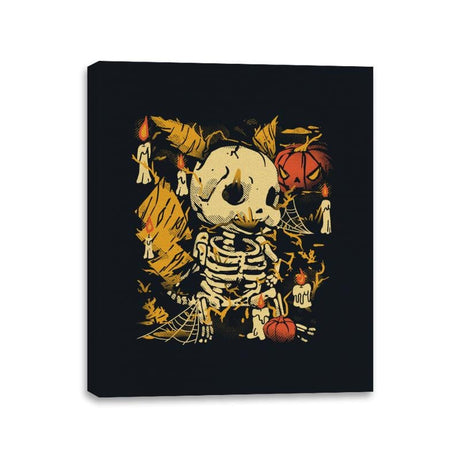 Spooky Electric Fossils - Canvas Wraps Canvas Wraps RIPT Apparel 11x14 / Black